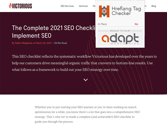 seo dla rozszerzenia chrome adapt