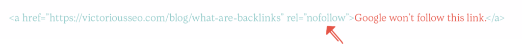 exemplu de backlink nofollow