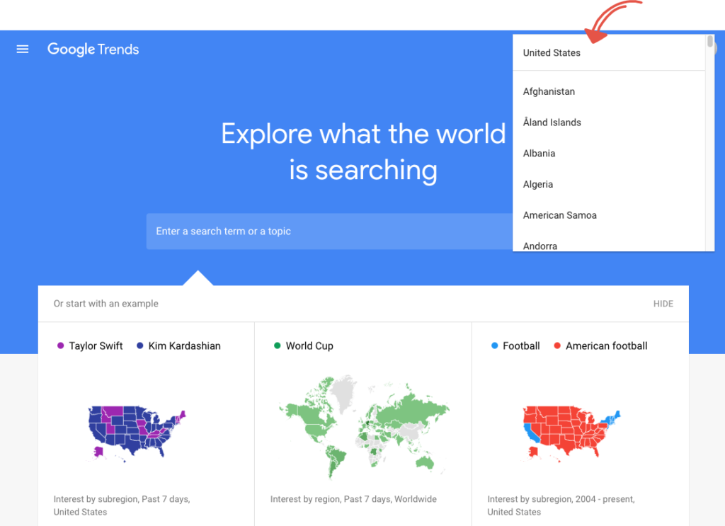 cómo utilizar Google Trends para la investigación de palabras clave
