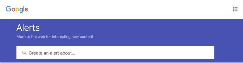captura de pantalla de Alertas de Google