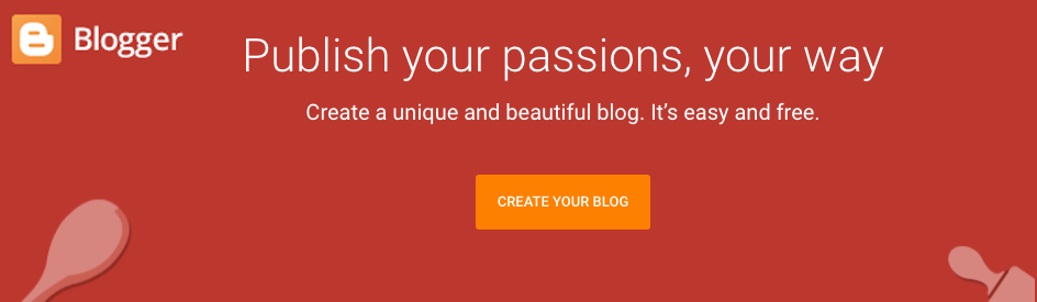 Captura de pantalla de Google Blogger