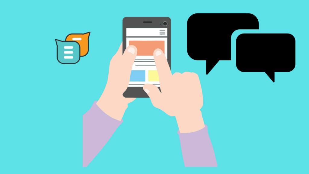 marketing mobil mobile marketing app with comment sign