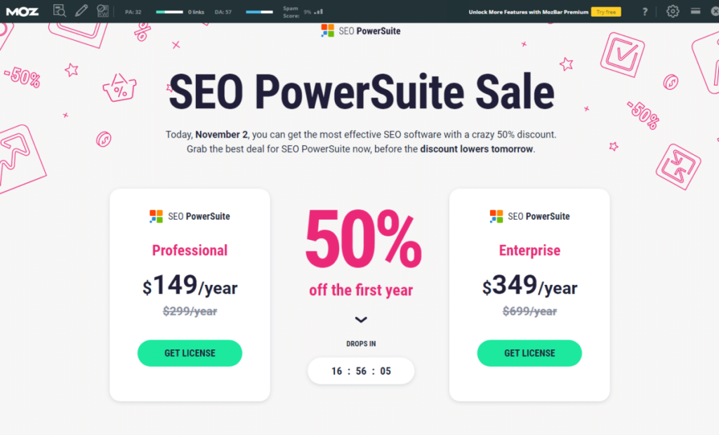 oferta de desconto seo powersuite