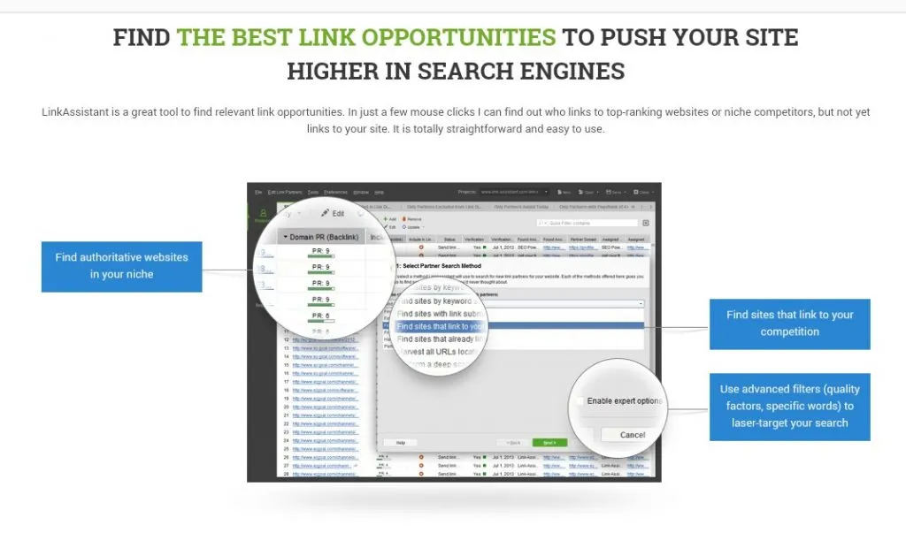 Assistente de links
