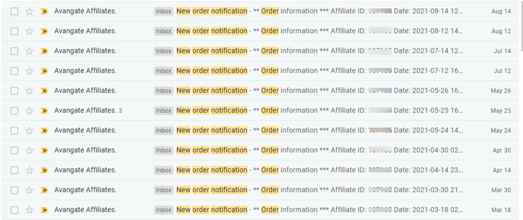 อีเมลแจ้งการขายผลิตภัณฑ์ในเครือ Avangate