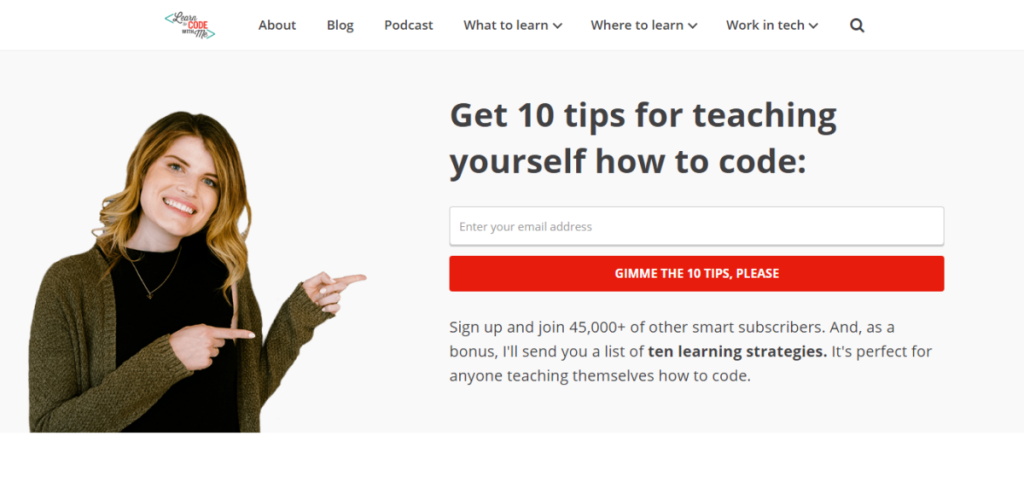 Belajar membuat kode dengan saya halaman beranda situs web