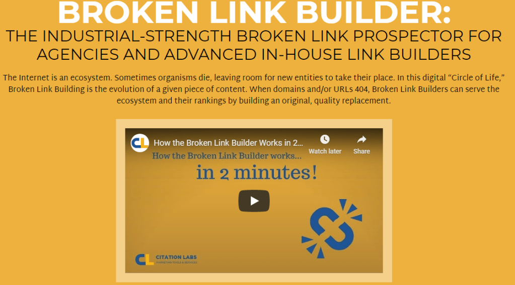 broken link building by citation lab