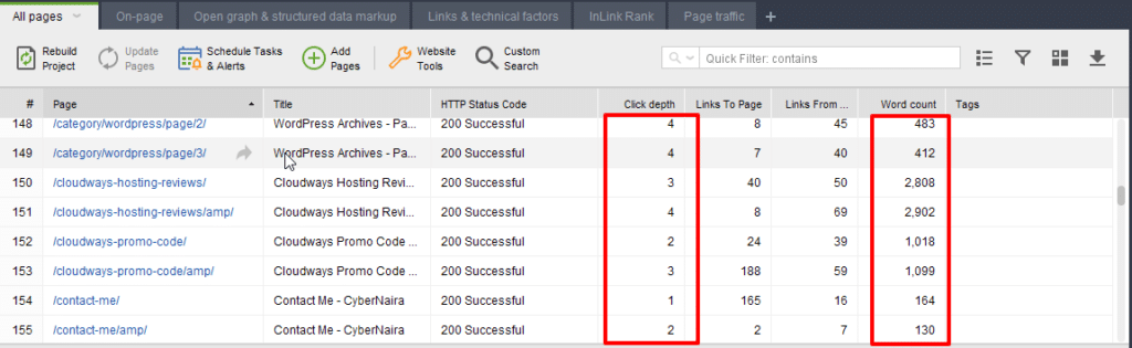 dados de relatório de seo em seo powersuite