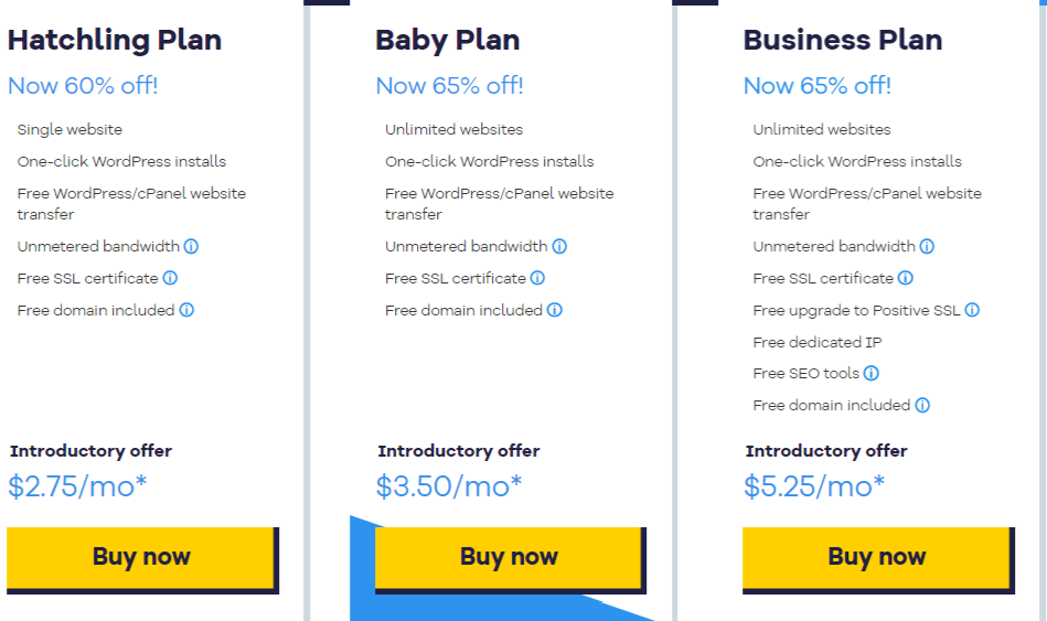 Plano de hospedagem compartilhada HostGator