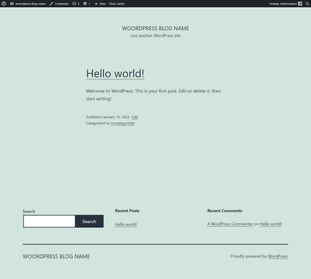 Apenas mais um blog WordPress
