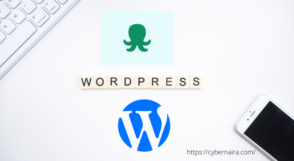 Logótipo Easywp e logótipo WordPress com um telemóvel - imagem em destaque
