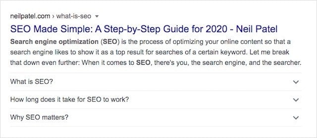 What is SEO FAQ Schema