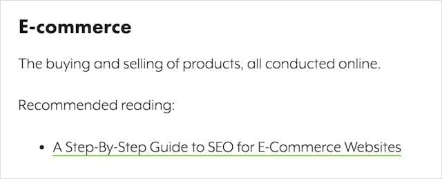 Ecommerce definition