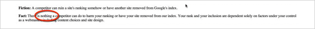 Google em SEO negativo 1