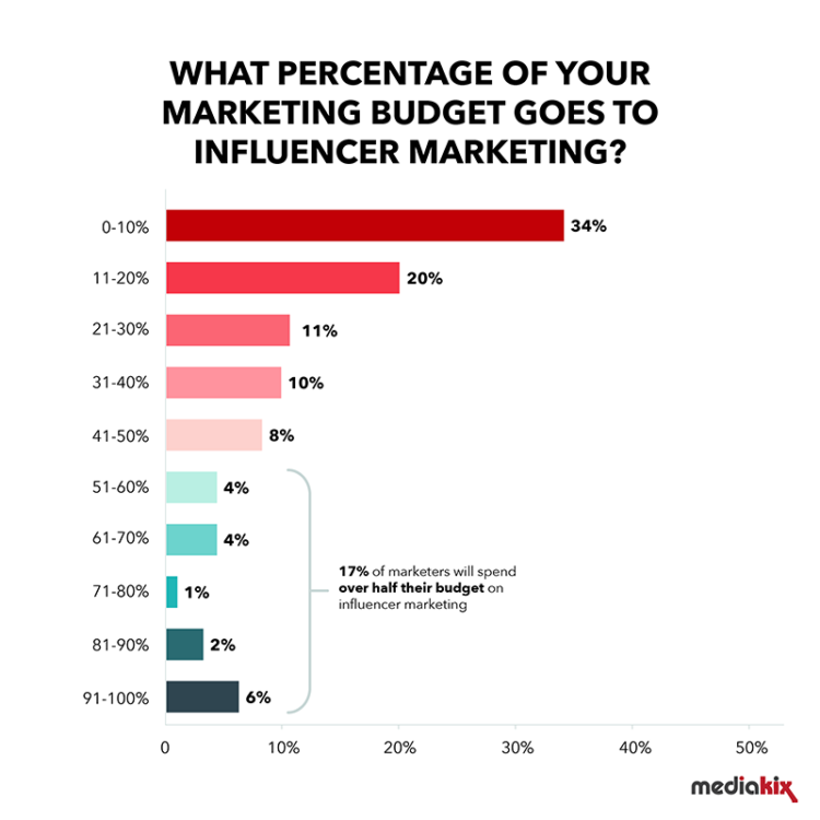 stabilirea bugetului pentru campania de marketing influencer