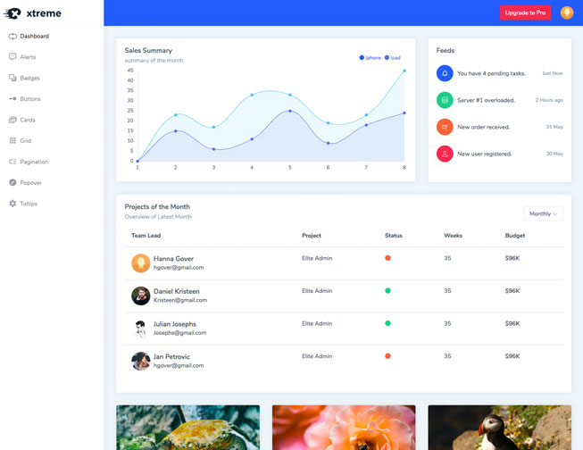 Xtreme React Admin Lite