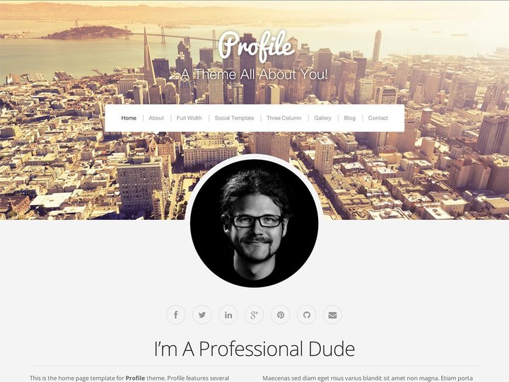 Profil-Top Thèmes WordPress pour les entreprises et les entrepreneurs
