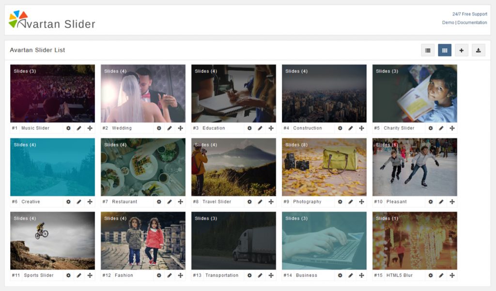 Плагины Avartan Slider-WordPress Post Slider для вашего блога