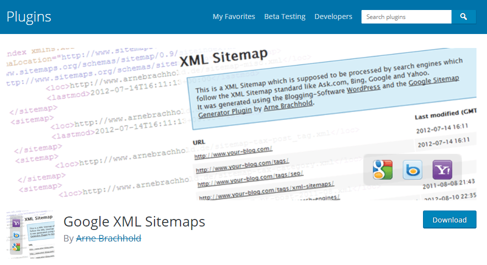 SEO için WordPress Eklentileri- Google XML Site Haritaları