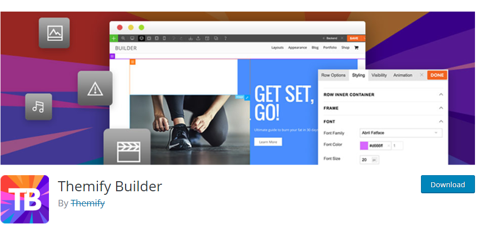 Themify Builder-Drag & Drop-Seitenersteller für WordPress