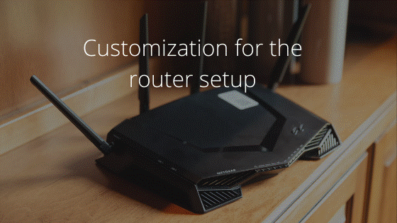 Anpassungen für das Router-Setup
