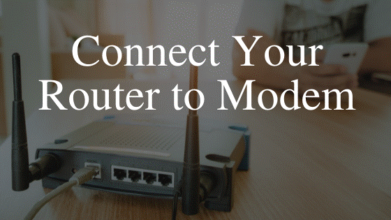 Verbinden Sie Ihren Router mit einem Modem