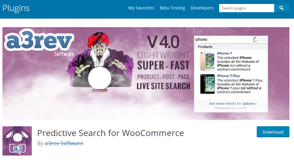 WooCommerce için Tahmini Arama