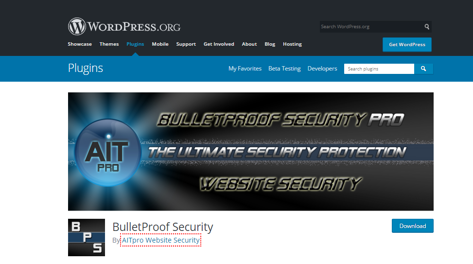 Die besten kostenlosen Sicherheits-Plugins für WordPress – BulletProof Security