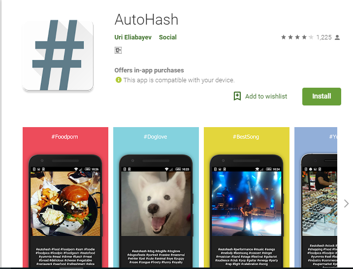 Autohash-Instagram用のハッシュタグジェネレーターツール