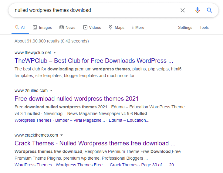 Nulled wordpress temaları indir.