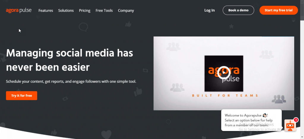 beste kostenlose Facebook-Marketing-Tools-Timeline-Wettbewerb AgoraPulse