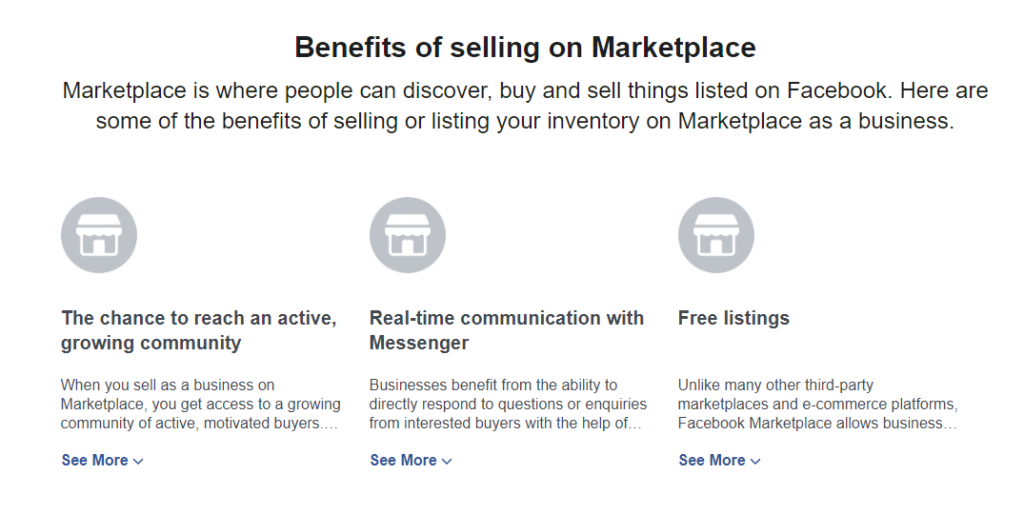 فوائد Facebook Marketplace