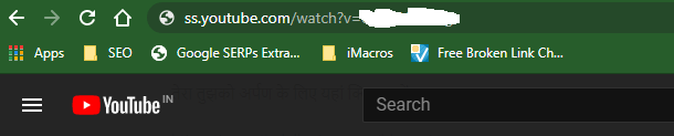 كيفية التنزيل من YouTube باستخدام SS