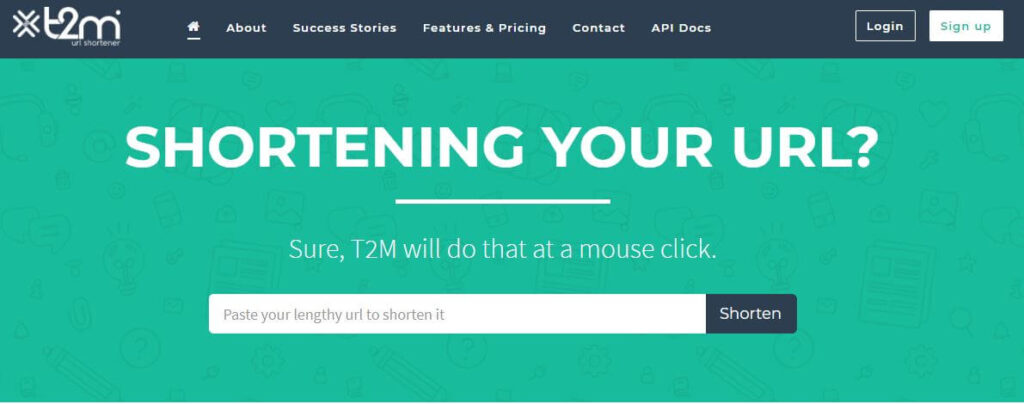 raccourcissement d'url t2m
