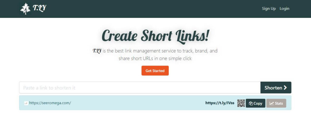 raccourcir l'url t.ly