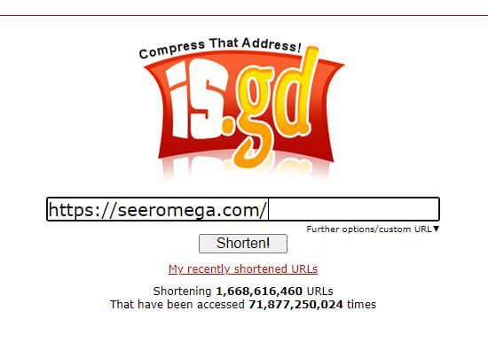raccourcisseur d'url isgd