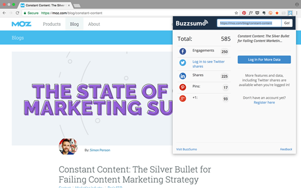 Extensia Buzzsumo