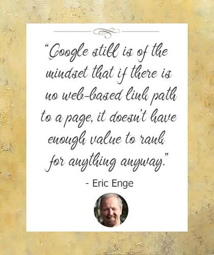 Mobile search ranking factors-quote by Eric Enge of Stone Temple