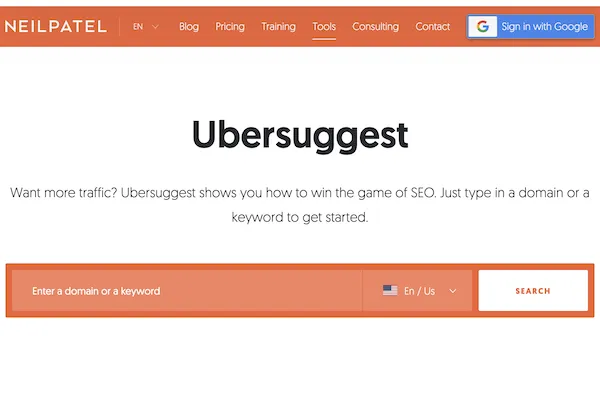 كيفية اختيار أفضل أداة بحث عن الكلمات الرئيسية من Google Ubersuggest نيل باتيل