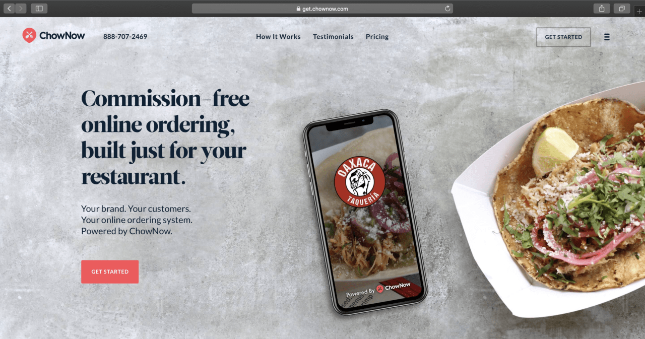 comenzi online chownow