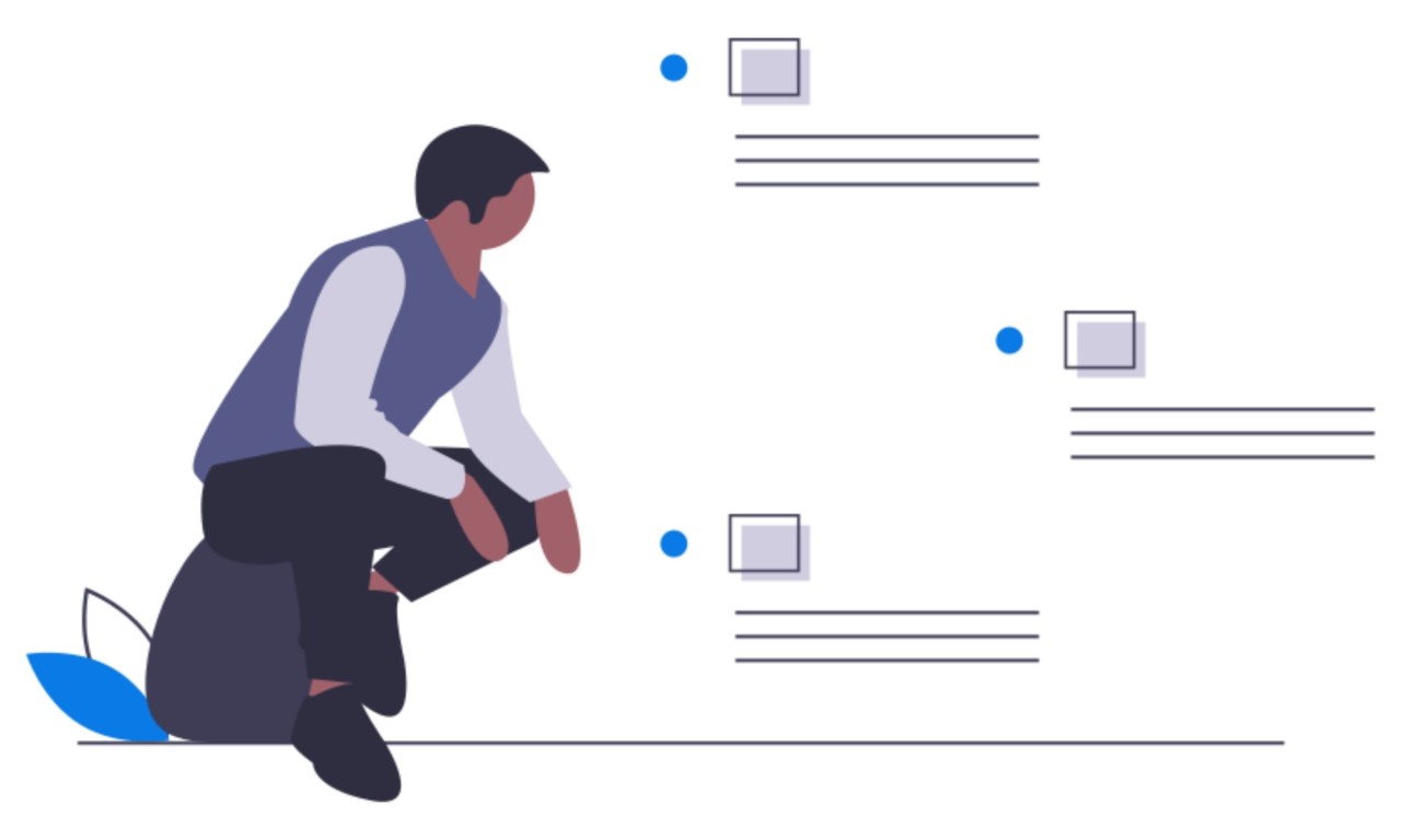 hootsuiteの評判管理の重要性を示す方法として投稿を見ている人