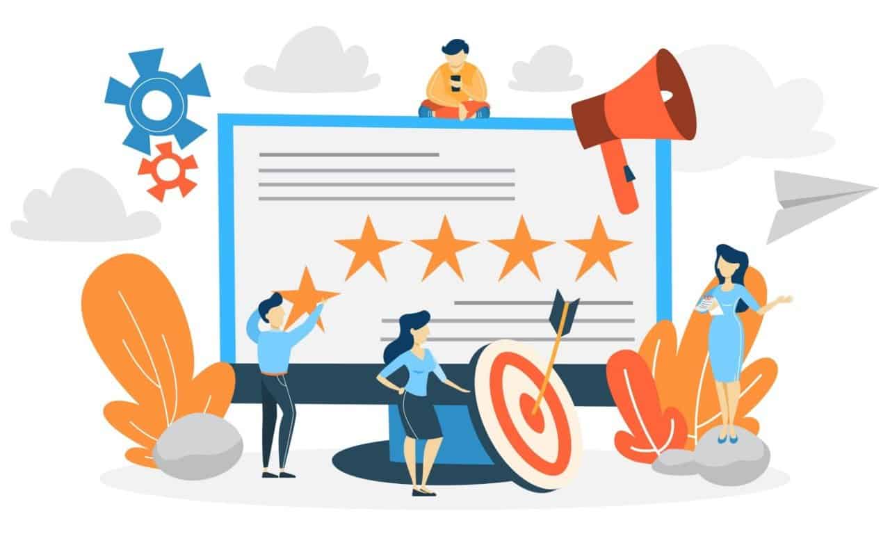 um grupo de pessoas trabalhando juntas para mostrar uma voz autêntica que é fundamental para a confiança da marca