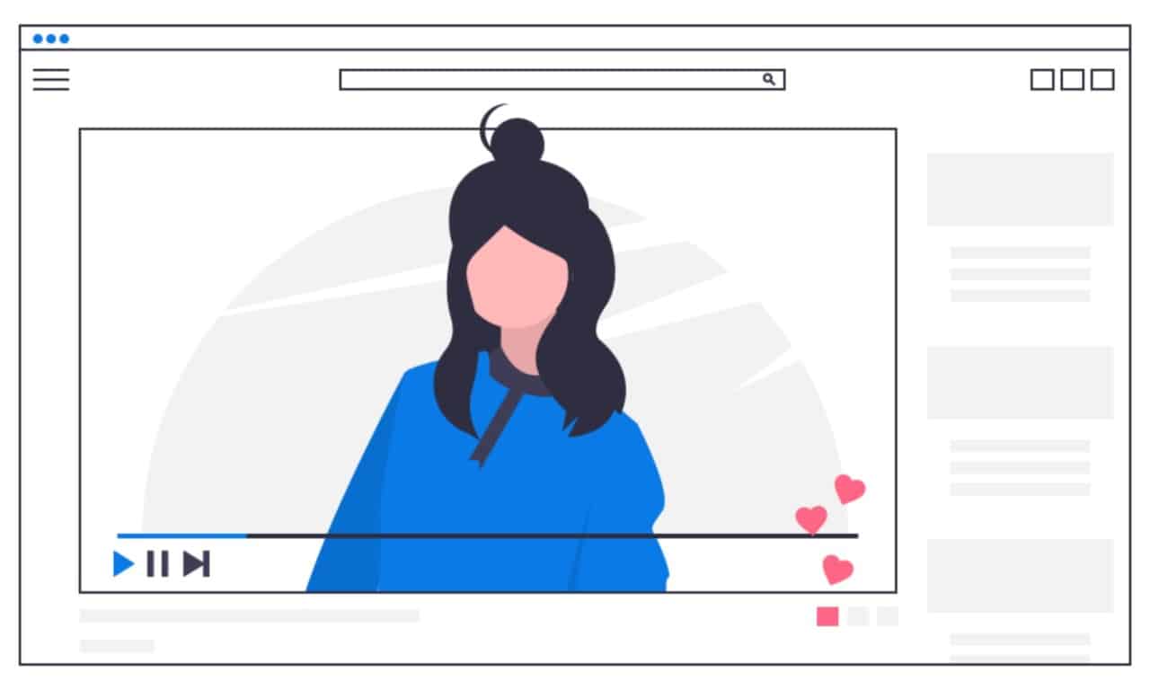 o femeie transmite videoclipuri în direct