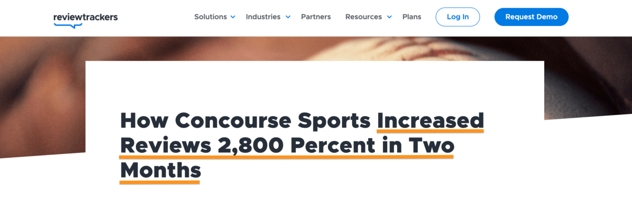 uma imagem de um estudo de caso de reviewtrackers