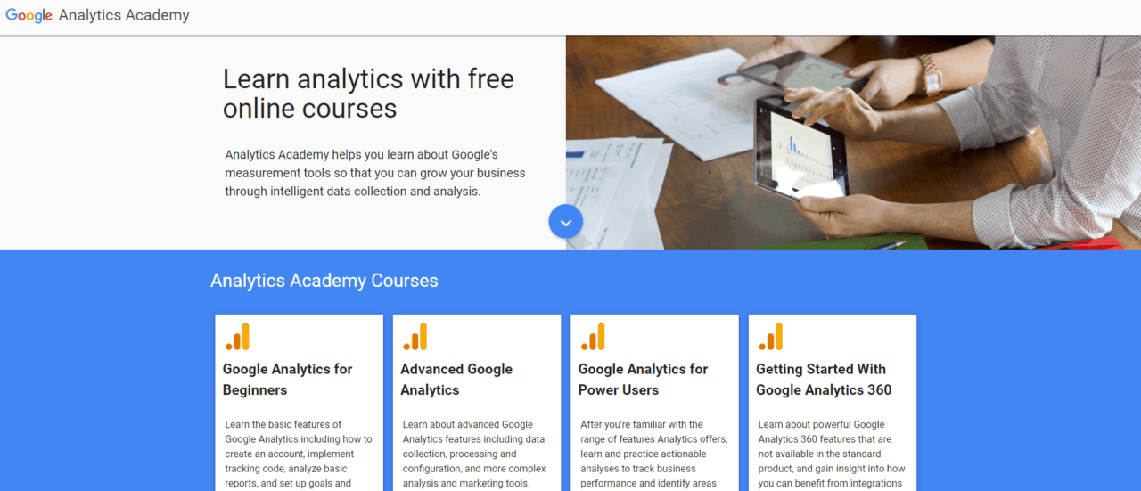 academia do google analytics
