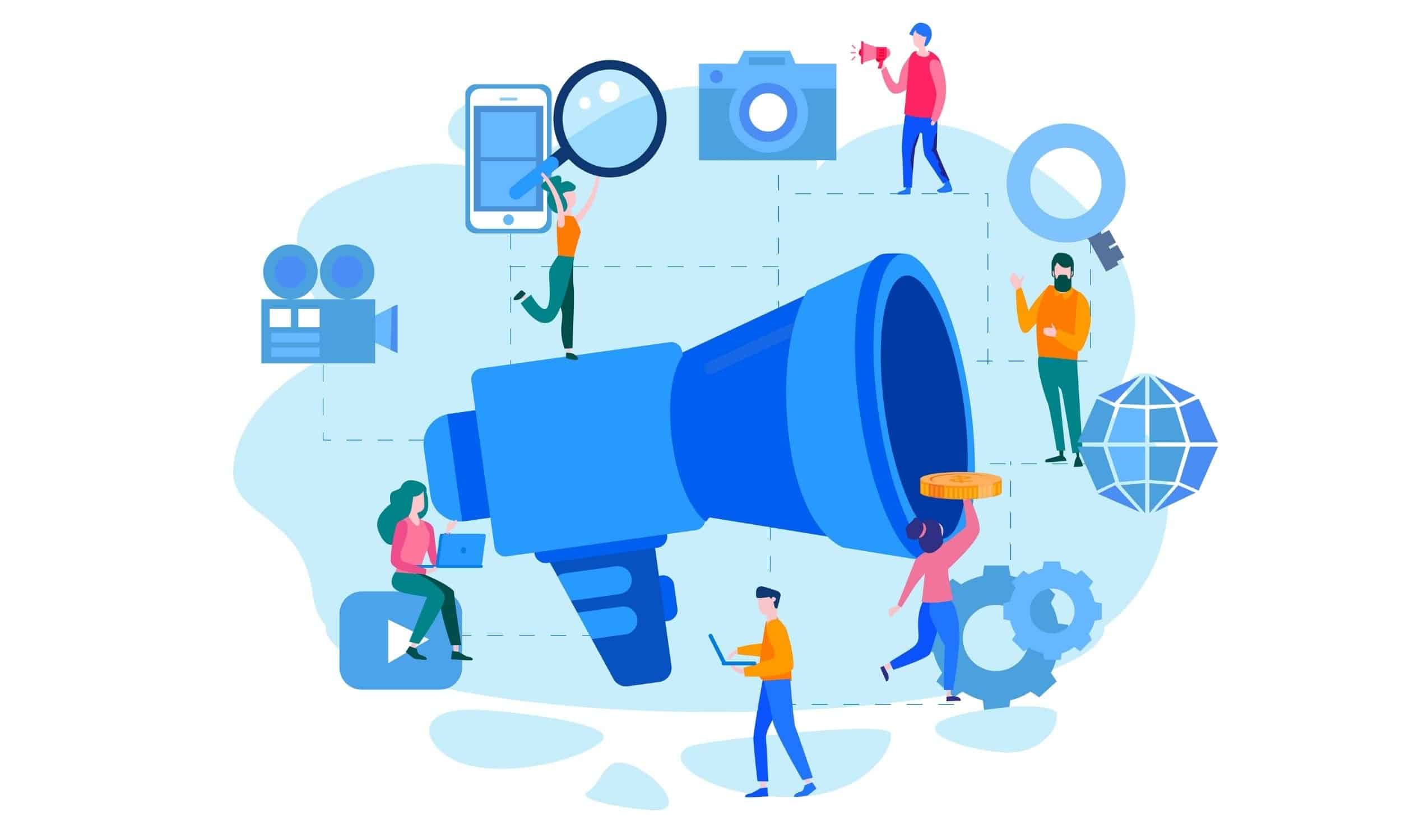 uma imagem mostrando o conceito de marketing para obter avaliações do Yelp para sua listagem