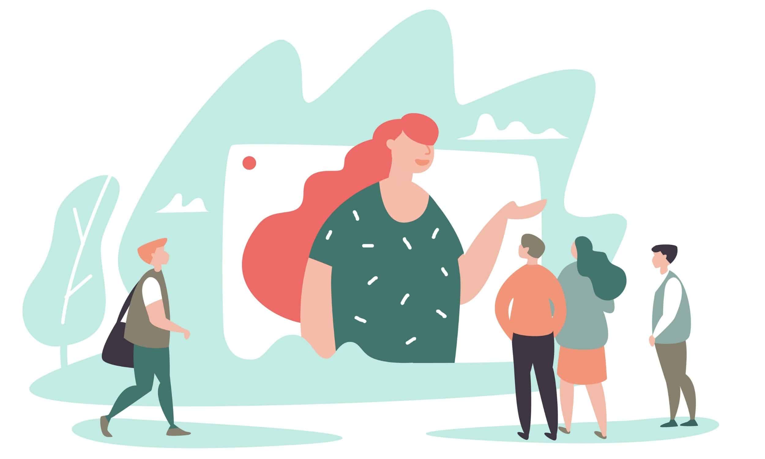 o femeie care desfășoară activități de informare pentru feedback legitim în loc să cumpere recenzii Google