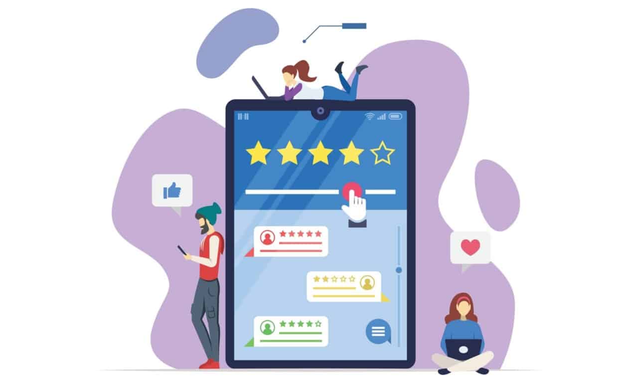 um grupo de pessoas trabalhando em uma estratégia de gerenciamento de revisão