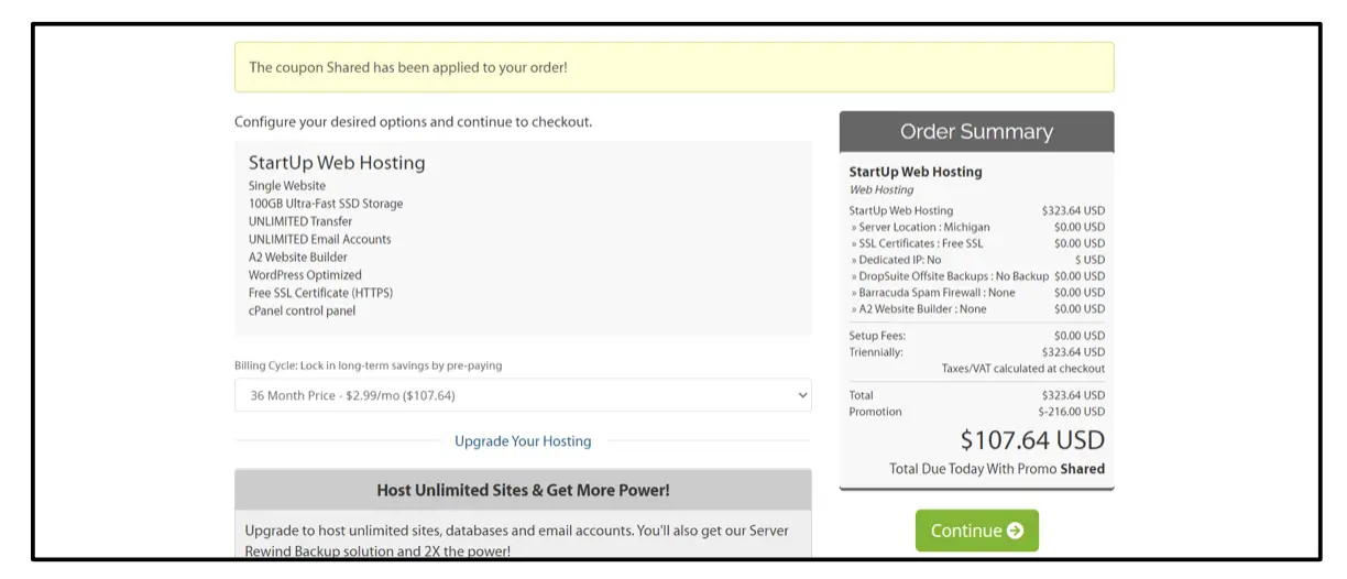 revisión de alojamiento a2