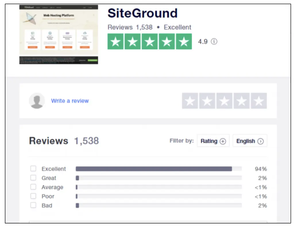 sitio web vs bluehost